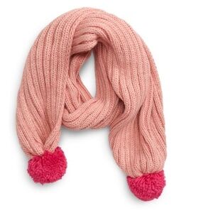 Nordstrom BP Pompom Trim Knit Muffler